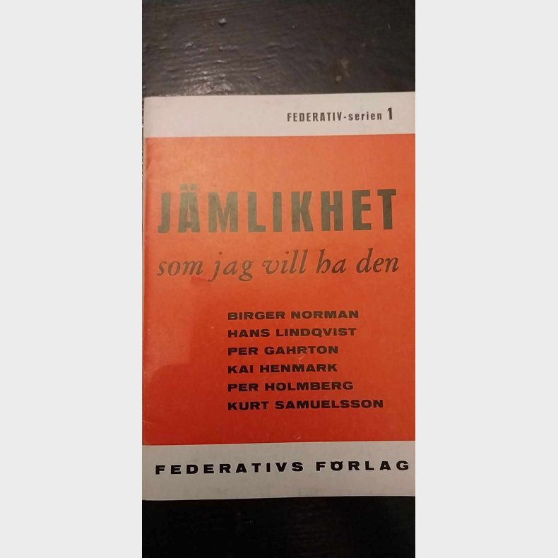 Jmlikhet som jag ville ha den 