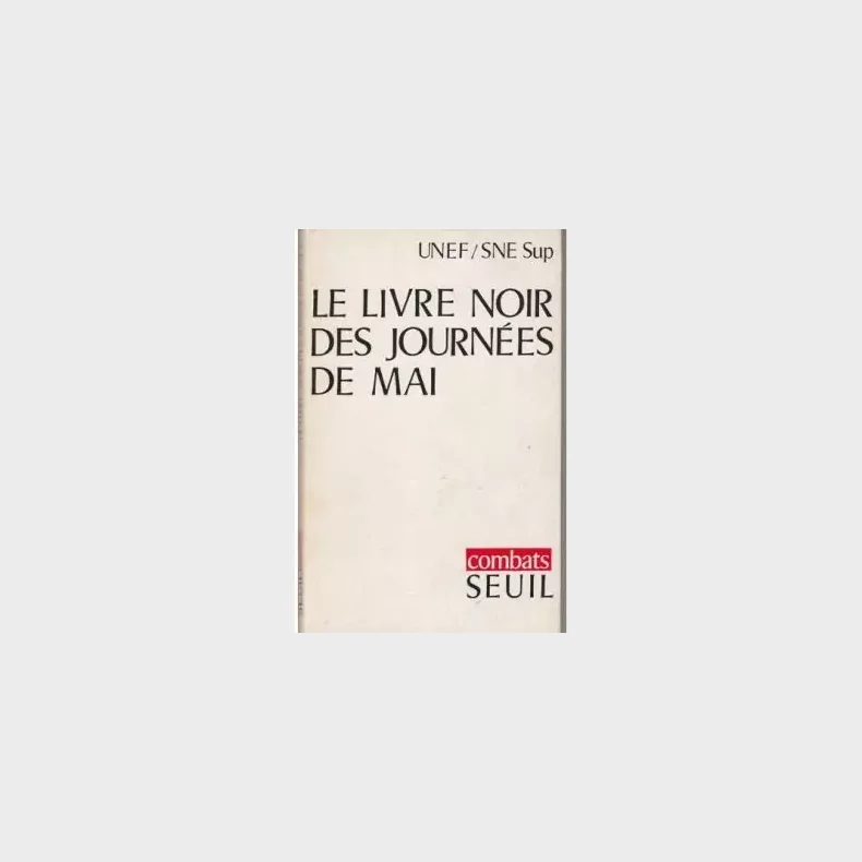 Le livre noir des journes de mai